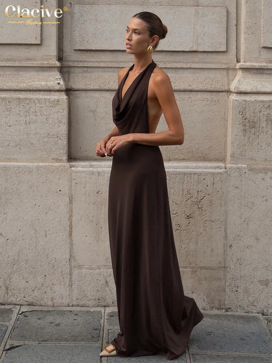 Chocolate Elegance Gown