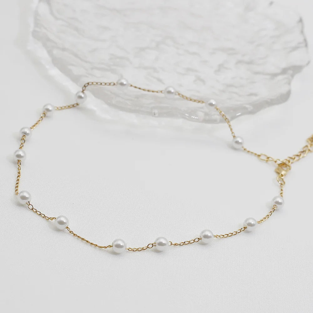 Pearl Lace Gold Color Chain