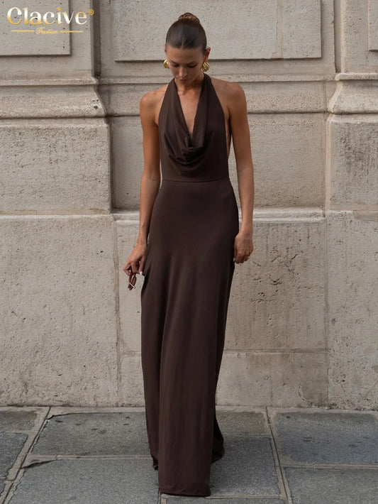 Chocolate Elegance Gown